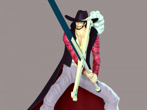 One Piece - Dracule Mihawk 3D Print Model