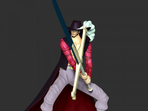 One Piece - Dracule Mihawk Modelo de Impressão 3D