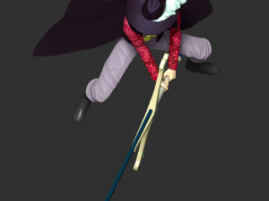 One Piece - Dracule Mihawk Modelo de Impressão 3D