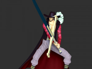One Piece - Dracule Mihawk Modelo de Impressão 3D
