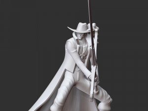 One Piece - Dracule Mihawk Modelo de Impressão 3D