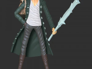 One Piece - Kuzan 3D Print Model