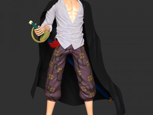 One Piece - Shanks Modèles 3D en vedette