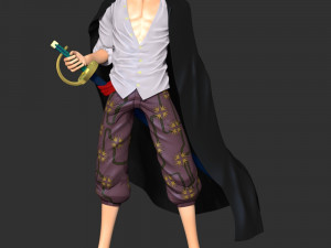 One Piece - Shanks Modèles 3D en vedette