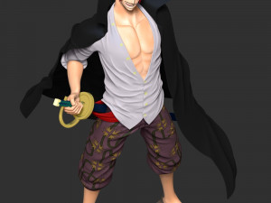 One Piece - Shanks Modèles 3D en vedette