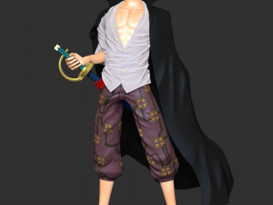 One Piece - Shanks Modèles 3D en vedette