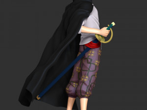 One Piece - Shanks Modèles 3D en vedette