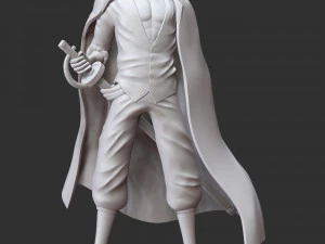 One Piece - Shanks 3D Print Model in Figurines 464647 | 3DExport