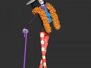 One Piece - Brook 3Dプリントモデル