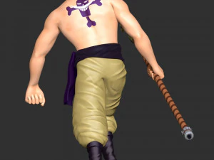 One Piece - Edward Newgate 3D Print Model