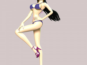 One Piece - Boa Hancock Swimsuit 3D Print Model