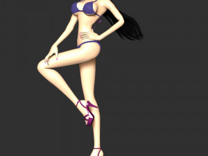 One Piece - Boa Hancock Swimsuit 3D 프린트 모델