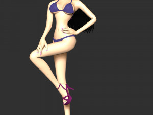 One Piece - Boa Hancock Swimsuit 3D 프린트 모델