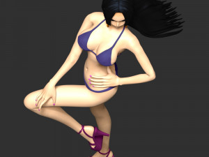 One Piece - Boa Hancock Swimsuit 3D 프린트 모델