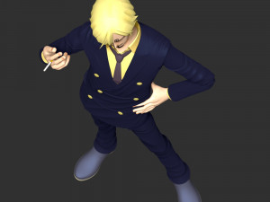 One Piece - Sanji Model Cetak 3D