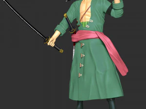 One Piece - Roronoa Zoro 3D Print Model
