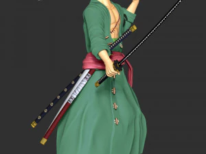 One Piece - Roronoa Zoro 3D Print Model