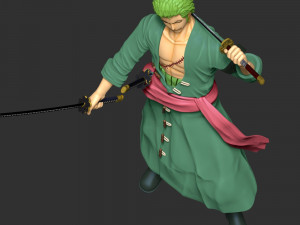 One Piece - Roronoa Zoro 3D Принт Модель