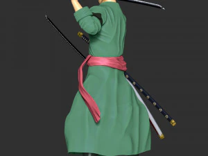 One Piece - Roronoa Zoro 3D Print Model