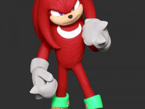 Knuckles - Sonic the Hedgehog 3D Print Model
