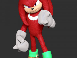 Knuckles - Sonic the Hedgehog 3D-printmodel