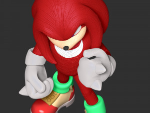 Knuckles - Sonic the Hedgehog 3D-printmodel