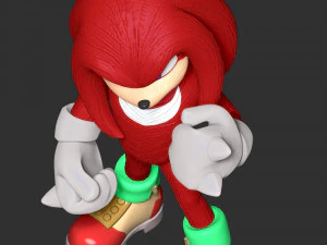 Knuckles - Sonic the Hedgehog 3D Print Model