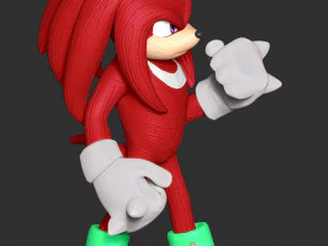 Knuckles - Sonic the Hedgehog 3D Print Model