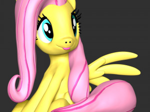 Fluttershy - My Little Pony 3D Print Model