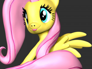 Fluttershy - My Little Pony 3D Print Model