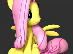 Fluttershy - My Little Pony 3D Print Model