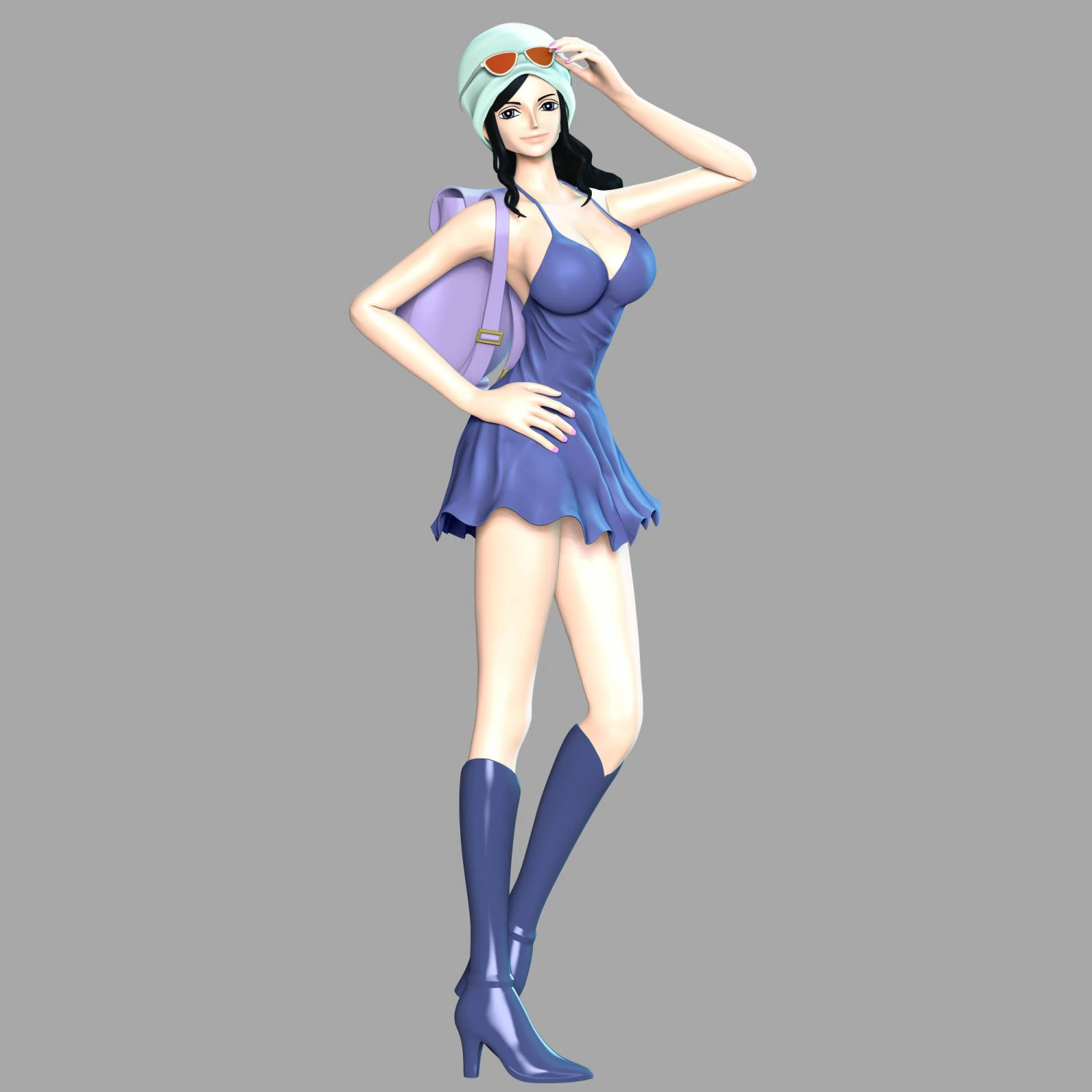 One Piece - Nico Robin 3D Print Model .c4d .max .obj .3ds .fbx .stl .blend 