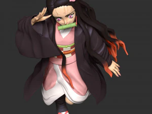 Demon Slayer - Nezuko Kamado 3D Print Model