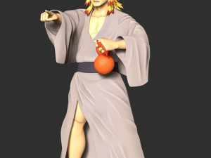 Demon Slayer - Shinjuro Rengoku Model Cetak 3D