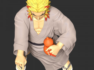 Demon Slayer - Shinjuro Rengoku Model Cetak 3D