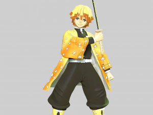 Вбивця демонів - Зеніцу Агацума 3D Принт Модель