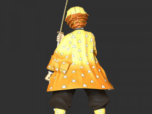 Demon Slayer - Zenitsu Agatsuma 3D प्रिंट मॉडल