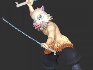 Demon Slayer - Inosuke Hashibira 3D Print Model