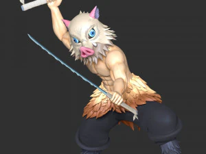 Demon Slayer - Inosuke Hashibira 3D Print Model