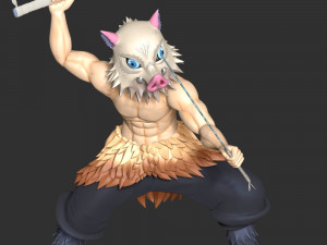 Demon Slayer - Inosuke Hashibira 3D Принт Модель