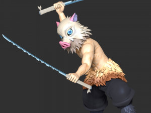 Demon Slayer - Inosuke Hashibira 3D Принт Модель