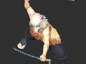 Demon Slayer - Inosuke Hashibira 3D Принт Модель
