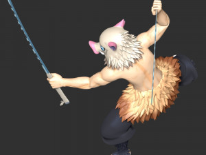 Demon Slayer - Inosuke Hashibira 3D Принт Модель
