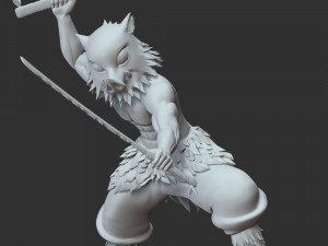 Demon Slayer - Inosuke Hashibira 3D Принт Модель