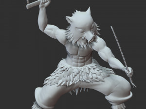 Demon Slayer - Inosuke Hashibira 3D Принт Модель