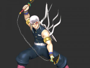 Demon Slayer - Tengen Uzui 3D Print Model