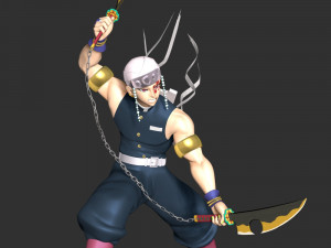Demon Slayer - Tengen Uzui 3D 打印模型