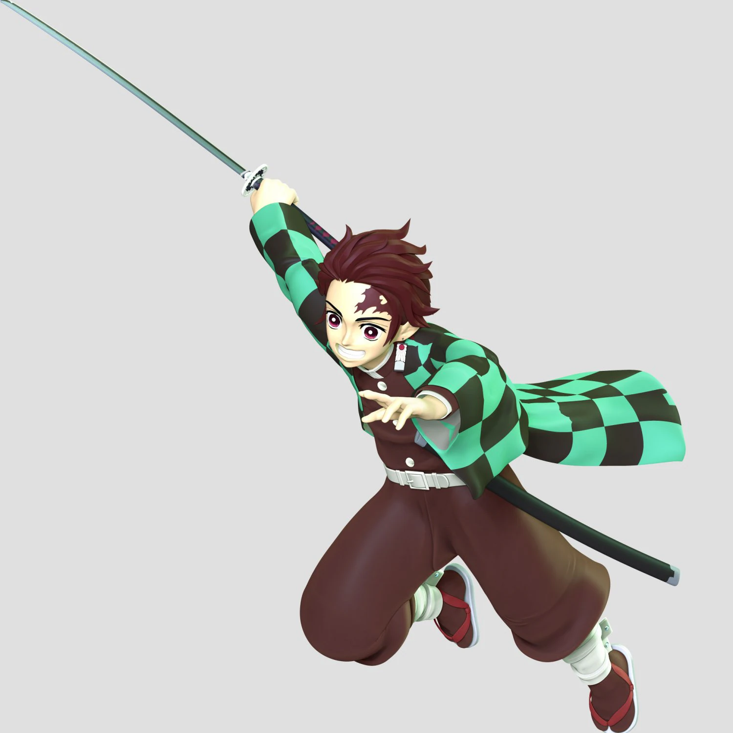 Tanjiro Kamado - Demon Slayer 3D Print Model .c4d .max .obj .3ds .fbx .stl .blend