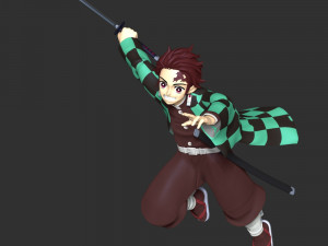 Tanjiro Kamado - Demon Slayer 3D printmodel