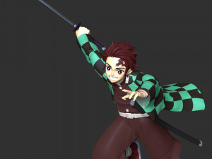 Tanjiro Kamado - Demon Slayer 3D printmodel
